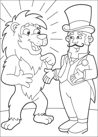 I'm Lion  Coloring page