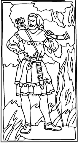 Robin Hood In a Sherwood Forest  Coloring page