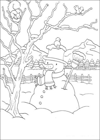 In the Backyard Coloring page