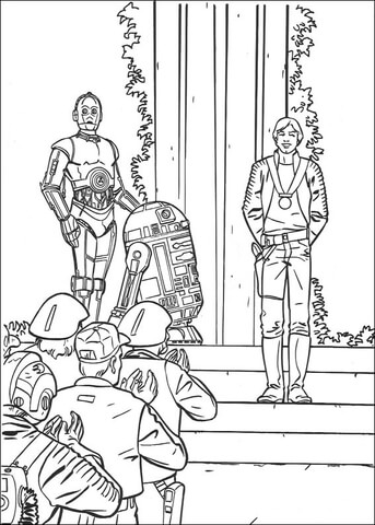 Victory celebration Coloring page