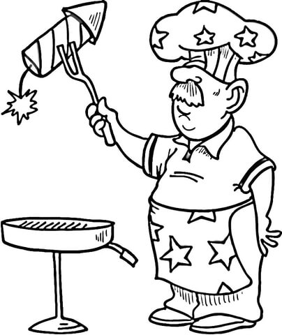 Independence Day Bbq  Coloring page
