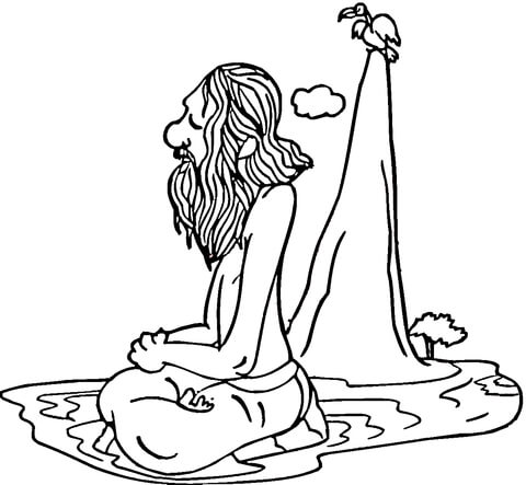 Indian Man  Coloring page