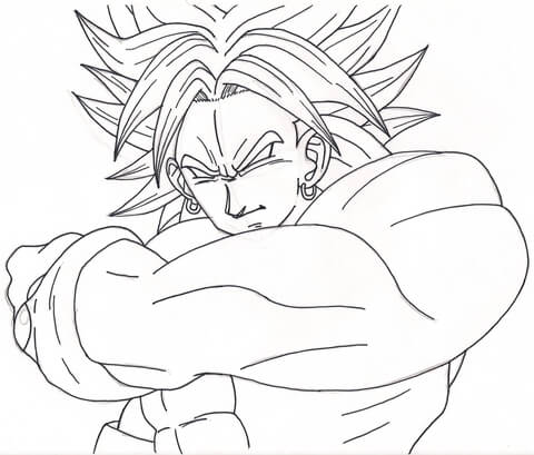 Inked Broly Coloring page