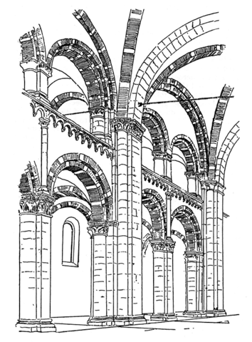 Inside Of The Cathedral   Coloring page