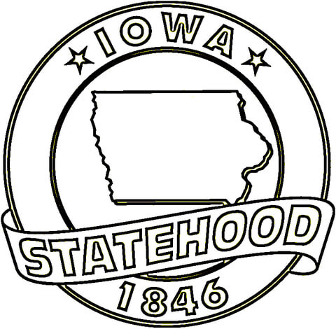 Iowa  Coloring page