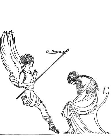Iris and Demeter Coloring page