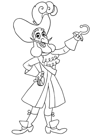Captain Hook  Coloring page