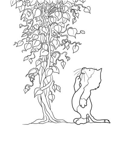 Jasper and Beanstalk Coloring page