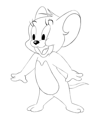 Jerry Mouse Coloring page