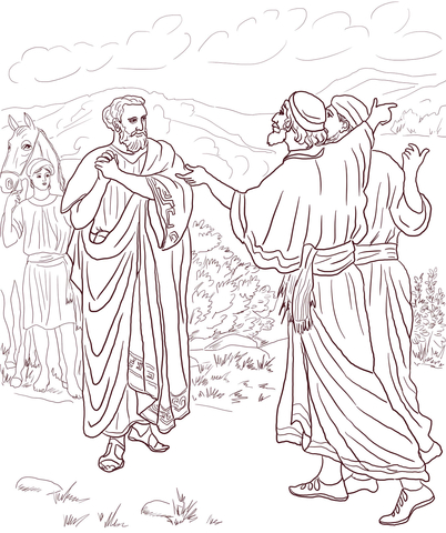 Jesus Healed the Son of the Nobleman Coloring page