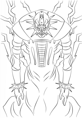 Jinzo from Yu-Gi-Oh! Coloring page