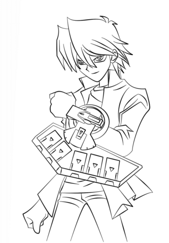 Joey Wheeler from Yu-Gi-Oh! Coloring page
