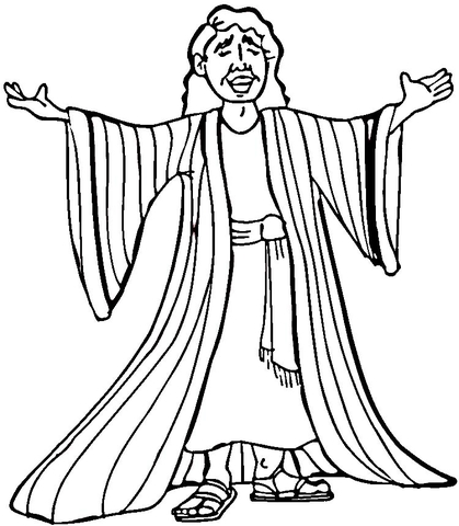 Joseph Many Colored Coat Coloring page