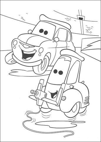 Guido is happy  Coloring page