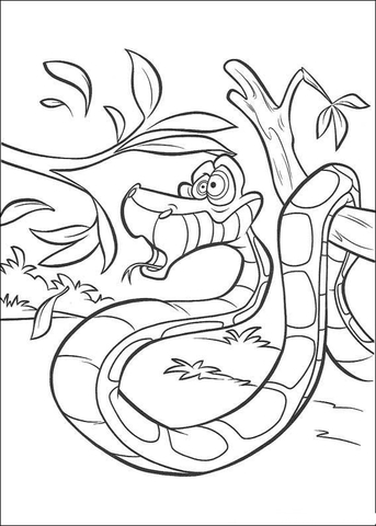 Kaa  Coloring page