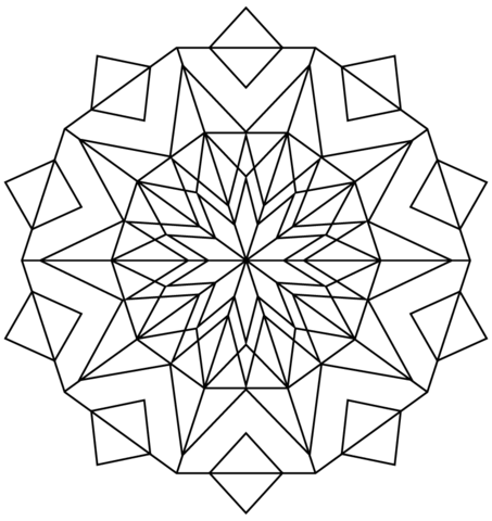 Kaleidoscope Coloring page