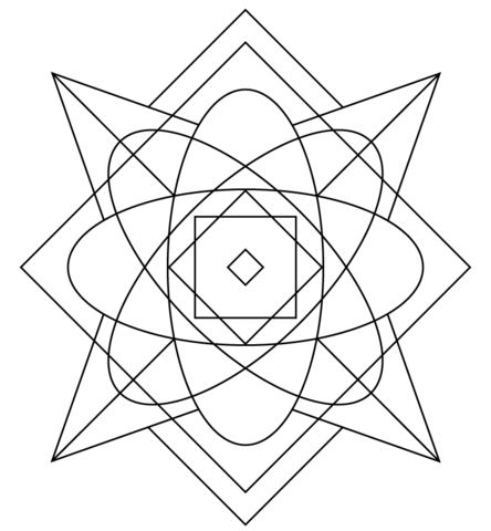 Kaleidoscope Coloring page