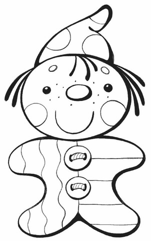 Kiddy Clown  Coloring page