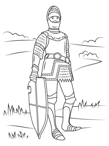 King Arthur Coloring page