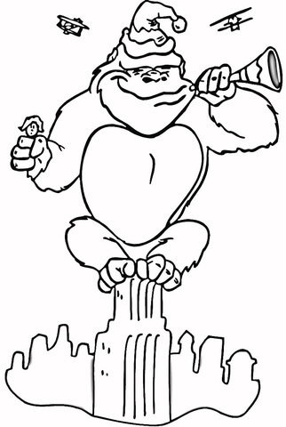 King Kong  Coloring page