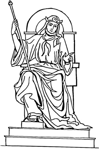 King Solomon  Coloring page