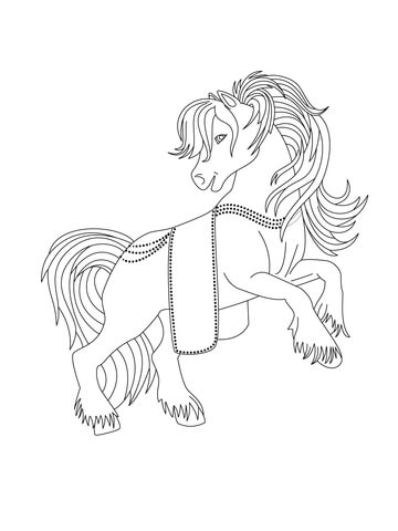 Kitty is Prancing Coloring page