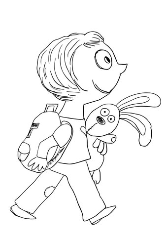 Knuffle Coloring page