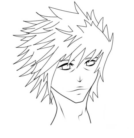 L Lawliet from Death Note Coloring page