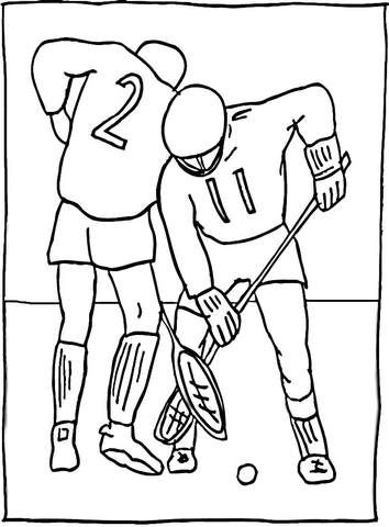 Lacrosse  Coloring page