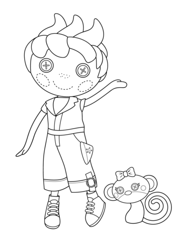 Lalaloopsy Ace Fender Bender Coloring page