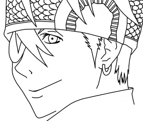 Lavi Bookman from D.Gray Man Coloring page