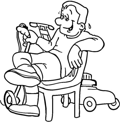 Lawn Mower  Coloring page