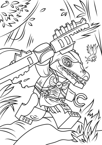 Lego Chima Cragger Coloring page