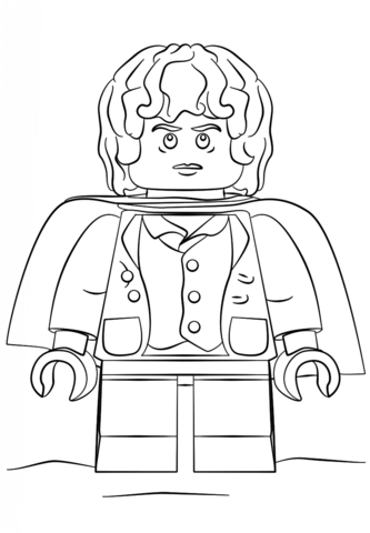 Lego Frodo Coloring page