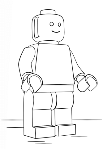 Lego Man Coloring page