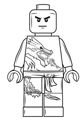 Lego Ninjago Zane Coloring page