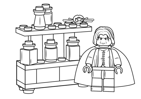 Lego Severus Snape Coloring page