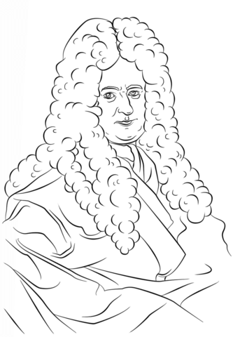 Gottfried Wilhelm Leibniz Coloring page
