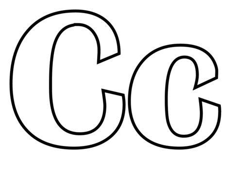 Letter C Coloring page
