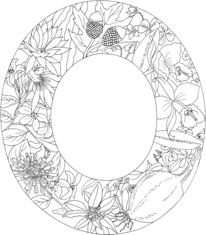 Letter O Coloring page
