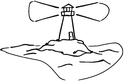 Lighthouse  Coloring page