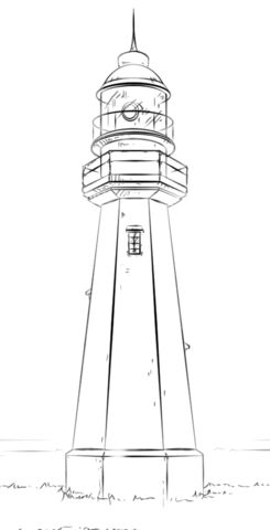 Lighthouse Coloring page
