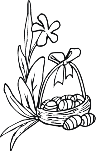 Easter Lily Coloring page