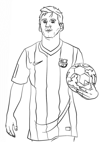 Lionel Messi Coloring page
