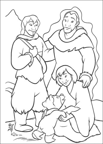 Koda and Friends Coloring page