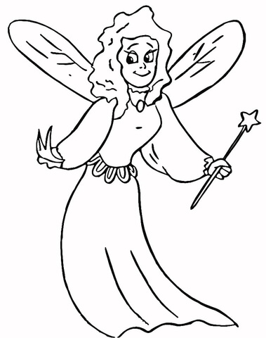 Little Fairy Princess  Coloring page