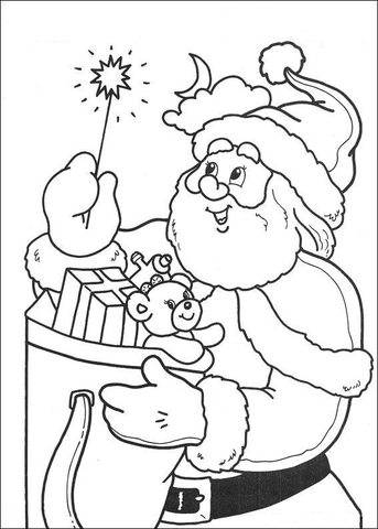 Little Light Of Santa Coloring page