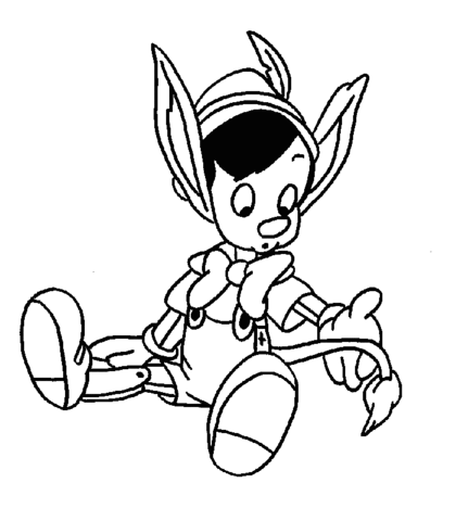 Little Pinocchio  Coloring page