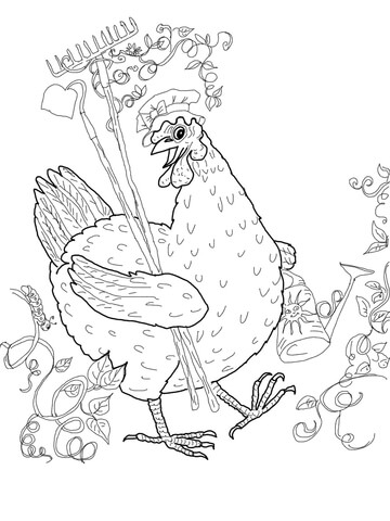 Little Red Hen Coloring page
