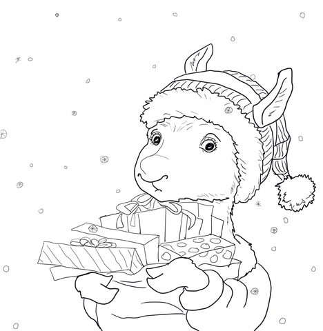 Llama Llama Holiday Drama Coloring page